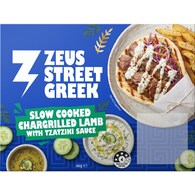 Zeus Street Greek Slow Cooked Chargrilled Lamb With Tzatziki Sauce