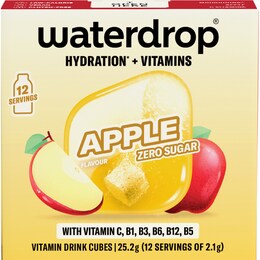 Waterdrop Hydration & Vitamins Drink Cubes Apple 12 pack – Woolworths