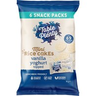 Table of Plenty Mini Rice Cakes Vanilla Yoghurt Snack