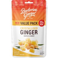 Buderim Ginger Crystallised Ginger Value Pack