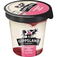 Gippsland Dairy Yoghurt Pot Strawberry Twist
