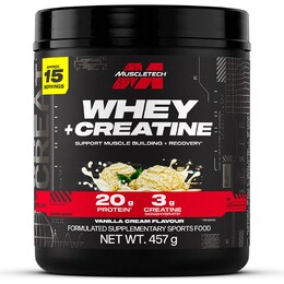 Muscle Tech Whey & Creatine Powder Vanilla Cream 457g – Woolworths