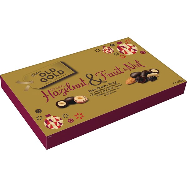 Cadbury Old Gold Roasted Hazel Nut & Fruit & Nut Gift Box 450g