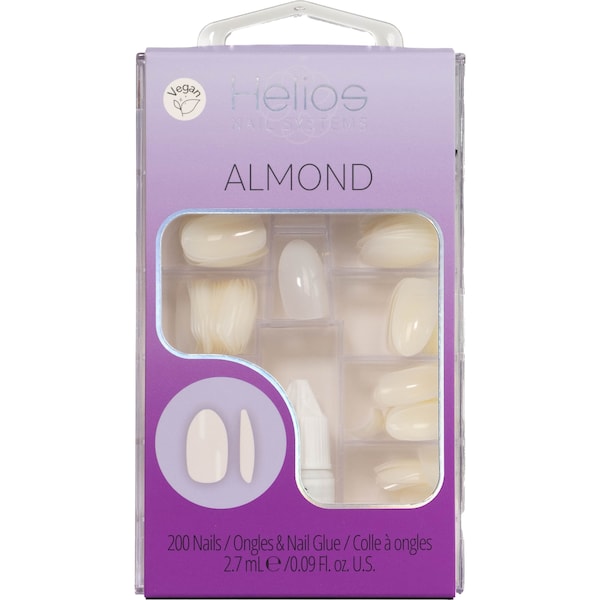 Helios Artificial Nail System Clear Almiond Shape each