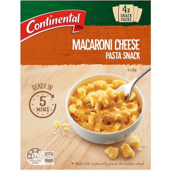 Continental Pasta & Sauce Mac & Cheese 4 Pack