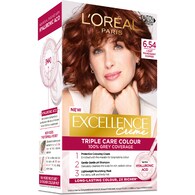 L'Oreal Paris Excellence Creme Hair Colour 6.54 Light Mahogany Brown