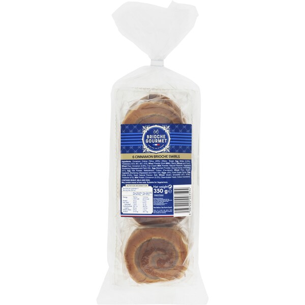Brioche Gourmet Cinnamon Swirl 6 Pack