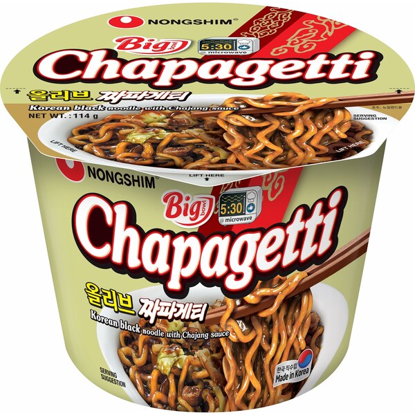 Nongshim Chapagetti Big Bowl Korean Black Noodle 114g