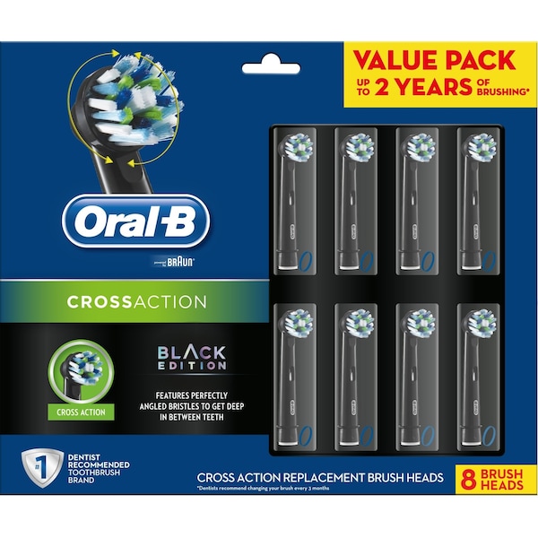 Oral-B Cross Action Toothbrush Refills 8 Pack