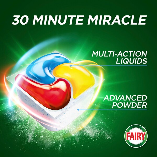 Fairy platinum plus 30 minute miracle dishwasher capsules 56 pack