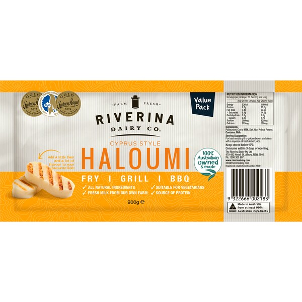Riverina Dairy Cyprus Style Haloumi 900g