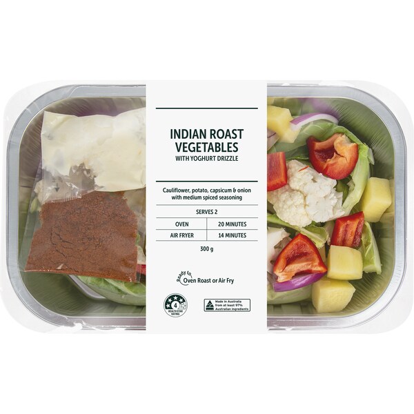 Indian Roast Vegetables With Yoghurt Drizzle 300g