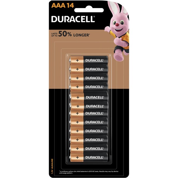 Duracell Coppertop Alkaline Aaa Batteries 14 Pack