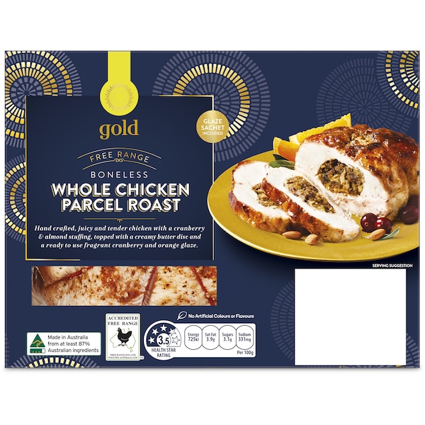 Woolworths Gold Whole Chicken Parcel Roast Per Kg