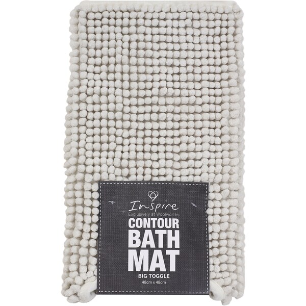 Inspire Toggle Contour Bath Mat Cream Each
