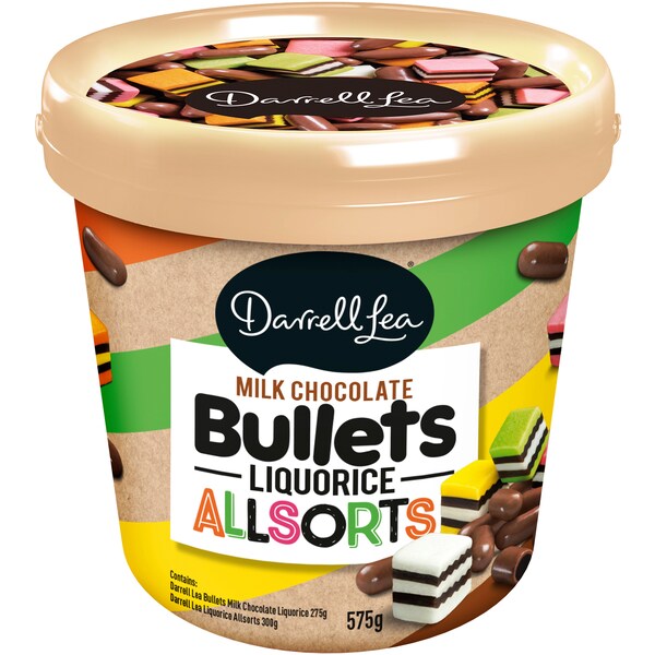 Darrell Lea Allsorts & Bullets Mix Bucket 575g