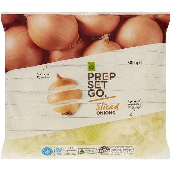 Woolworths Prep Set Go Sliced Frozen Onions 500g