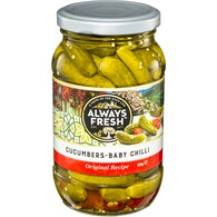 Always Fresh Baby Cucumbers With Chilli