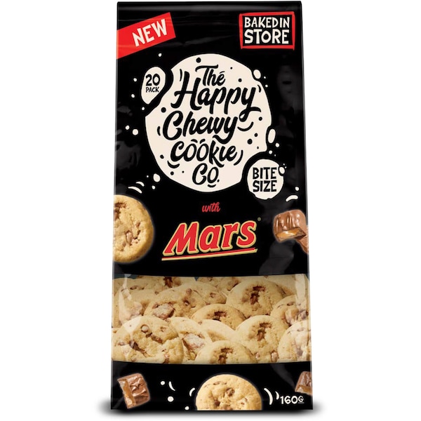 The Happy Chewy Cookie Co Mini Cookies Mars 20 Pack