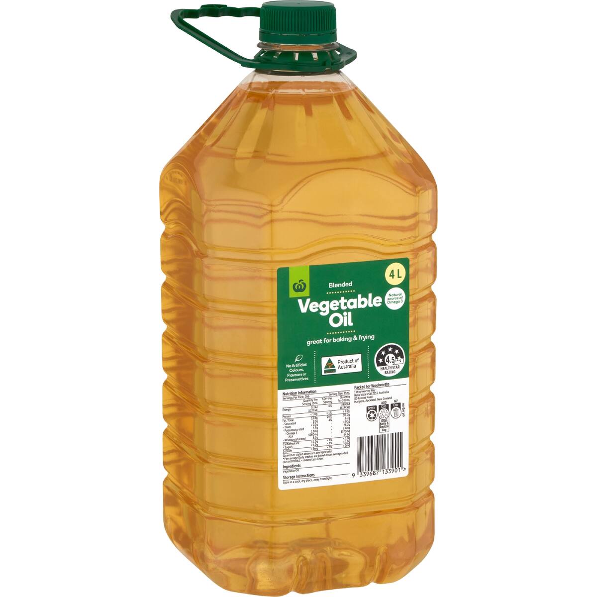 Woolworths Blended Vegetable Oil 4l | bunch