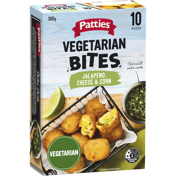 Patties Vegetarian Jalapeno Cheese & Corn Bites 300g