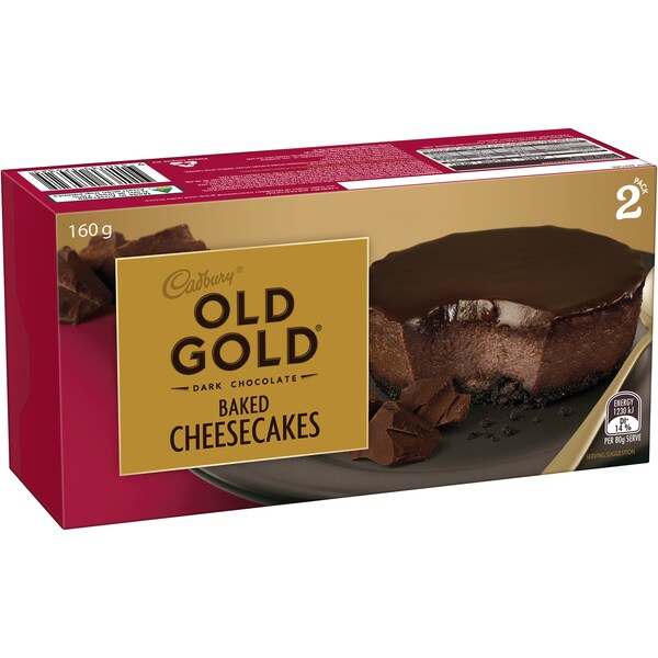 Cadbury Old Gold Baked Cheesecakes 2 Pack