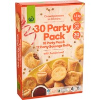Woolworths Party Pack Pies & Sausage Rolls