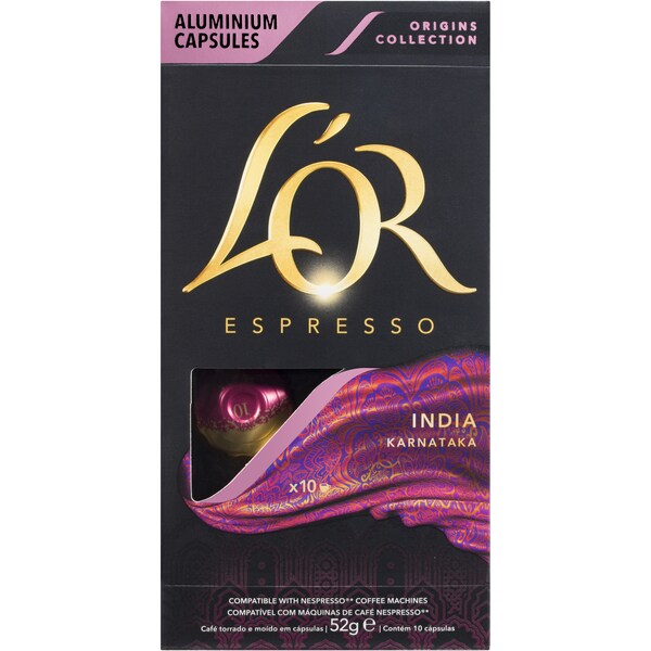L'Or Espresso India Intensity 10 Coffee Capsules 10 Pack