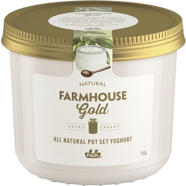 Farmhouse Gold Pot Set Yoghurt Natural 700g