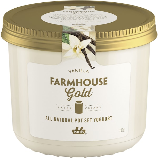 Farmhouse Gold Pot Set Yoghurt Vanilla 700g