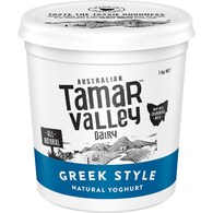 Tamar Valley Dairy Greek Style Yoghurt Natural