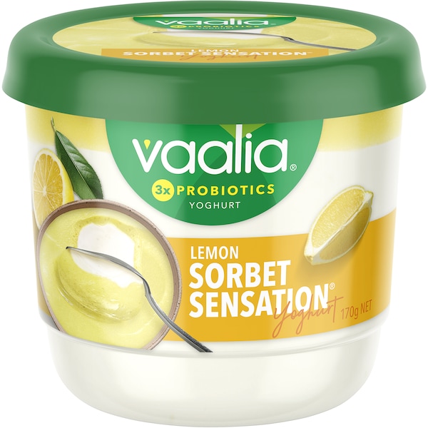 Vaalia Sorbet Sensation Lemon Yoghurt 170g