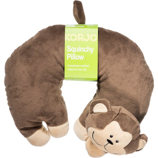 Korjo Squinchy Pillow Kids Monkey Each