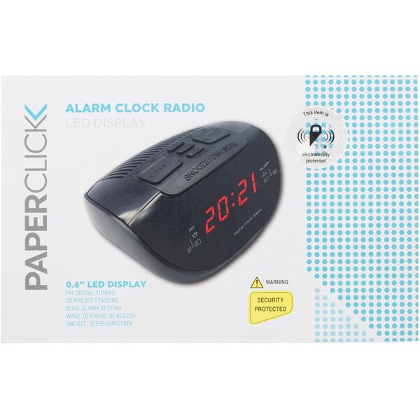 Paperclick Alarm Clock Radio Each
