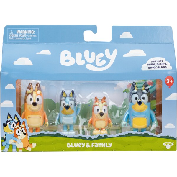 Bluey Figures Assorted 4 pack