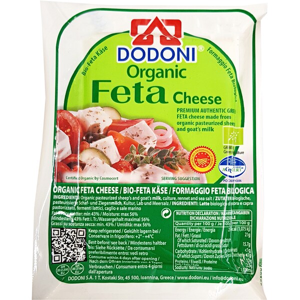 Dodoni Greek Organic Feta 200g