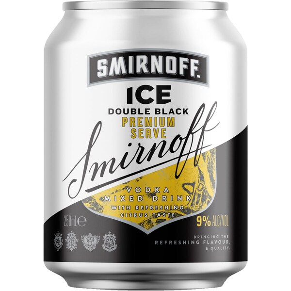 Smirnoff Ice Double Black Can 250ml