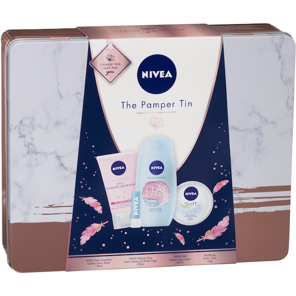 Nivea The Pamper Tin Set 4 Pack