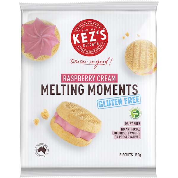 Kez's Kitchen Gluten Free Raspberry Moments 190g