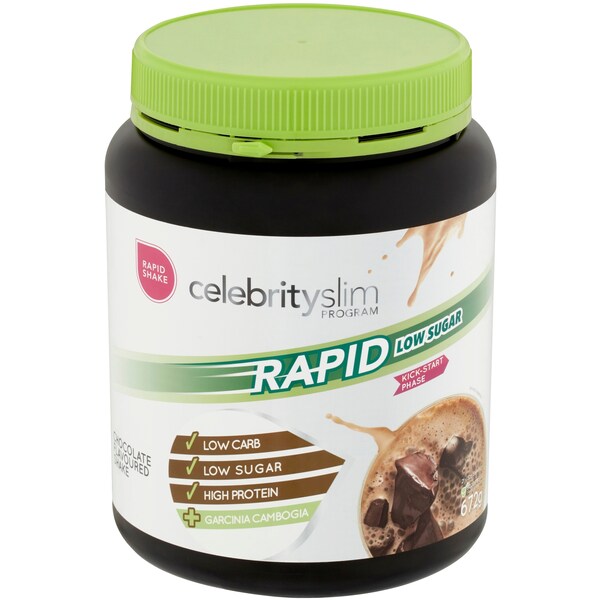 Celebrity Slim Rapid Slow Sugar Chocolate 672g