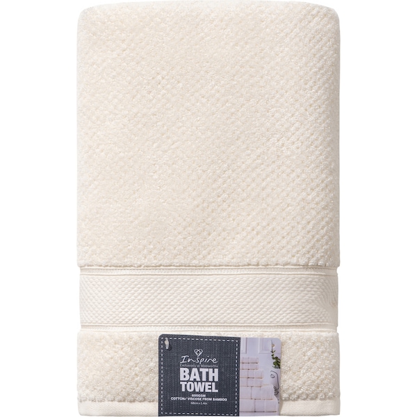 Inspire Premium Bath Towel  Cream Each