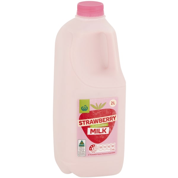 Woolworths Strawberry Flavoured Milk 2l
