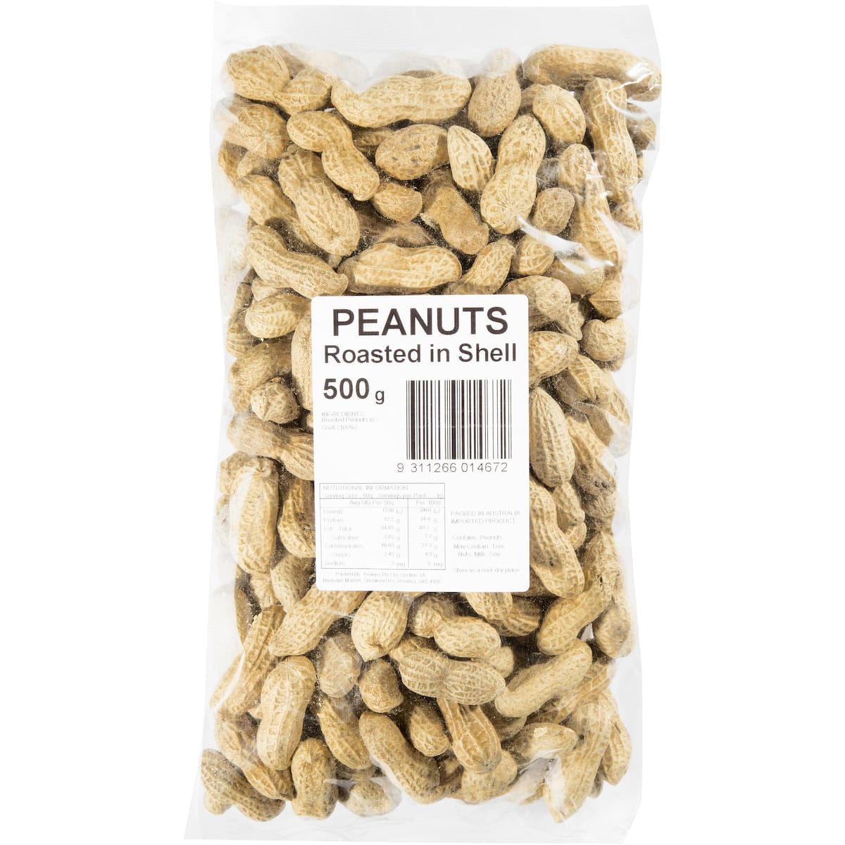 Woolworths Peanuts Roasted In Shell 500g bunch