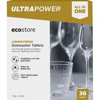 Ecostore Ultra Power Dishwasher Tablets Lemon Fresh