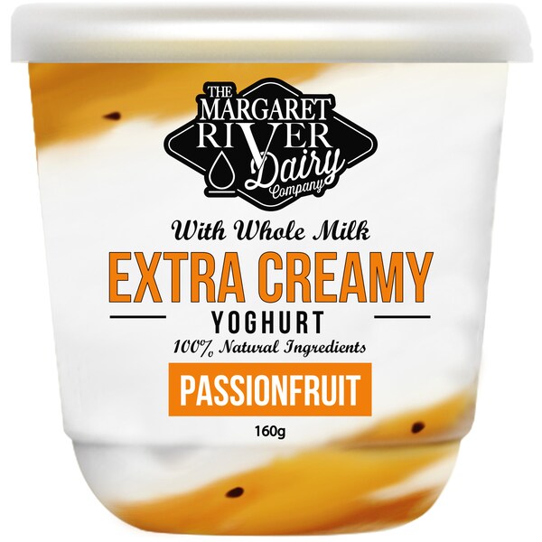 Margaret River Extra Creamy Passion Fruit Yoghurt 160g