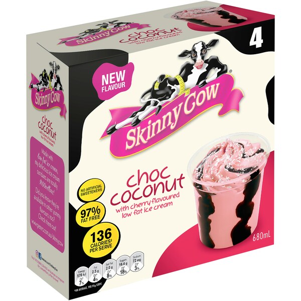 Skinny Cow Cherry Chocolate Coconut Cup 680ml