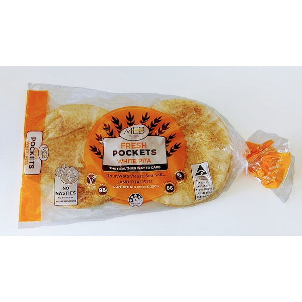 MEB Foods Vitastic Pita Pocket White 250g