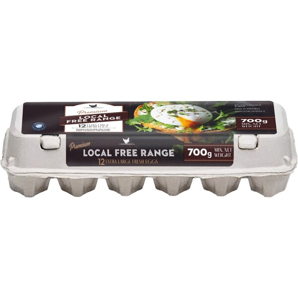 Moorabool Valley 12 Large Free Range Eggs 700g