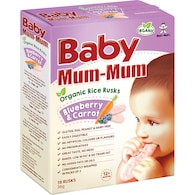 Baby Mum-Mum Organiic Rice Rusks Blueberry & Carrot