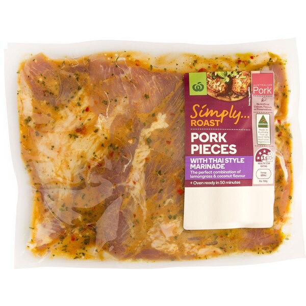 Woolworths Simply Roast Thai Pork Pieces Min. 700g